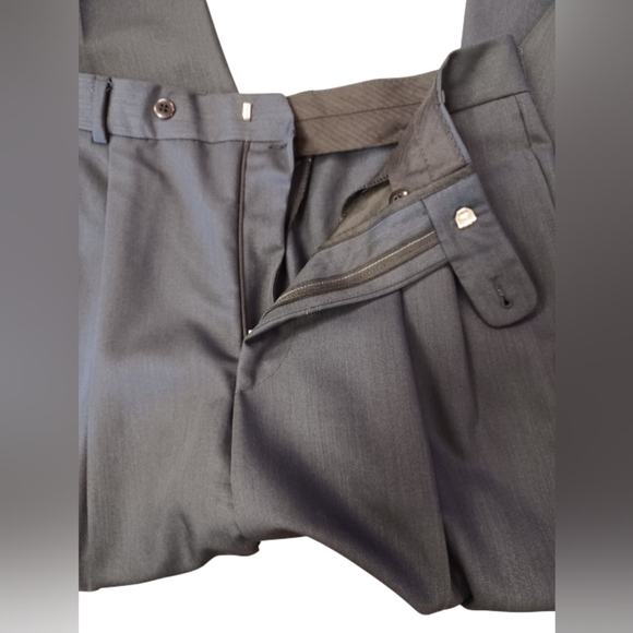 Hugo Boss Al Capone Chicago Suit Wool GUC Blue Vintage Size GR 50 - Picture 12 of 15